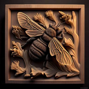 3D модель Bombus humilis (STL)